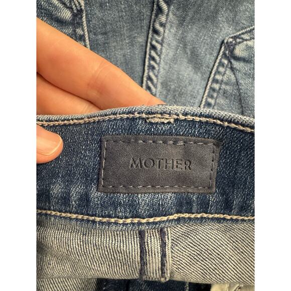 MOTHER The Insider Crop Step Fray Jeans Women’s Size 23 Sorry I'm Staring - Picture 8 of 12